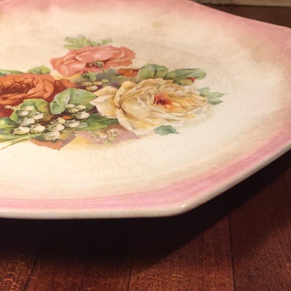 Limoges | Accents | Beautiful Vintage Rose Octagon Collectors Plate ...